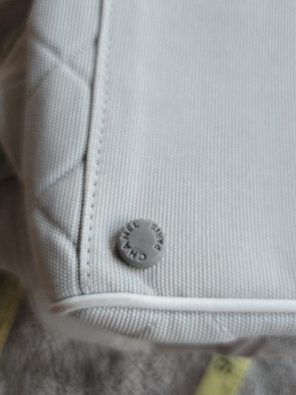 CHANEL Quilted Top-Handle Bag in Light Gray - Picture 6 of 12